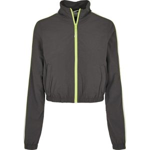 Urban Classics - Tussenjas - Antraciet - Neongroen - Wit - Normale Pasvorm