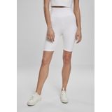 Urban Classics - Korte Damesbroek - Wit - Hoge Taille - Slank