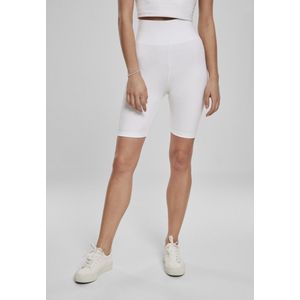 Urban Classics - Korte Damesbroek - Wit - Hoge Taille - Slank
