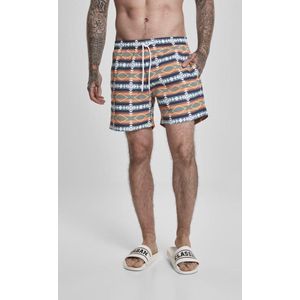 Urban Classics - Inka - Zwemshort - Wit - Elastische Tailleband - Achterzak Met Ritssluiting