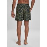 Urban Classics Heren Zwembroek Paisley - Elastische Tailleband en Achterzak