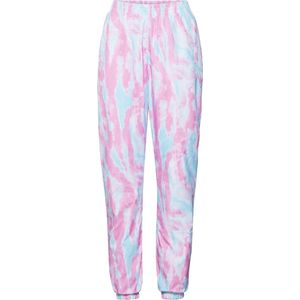 Urban Classics Klassieke Tie Dye Track sportbroek voor dames, aquablu/roze