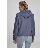 Urban Classics - Windbreaker - Dames Pullover Jas - Vintage Blauw - Materiaal: Polyester