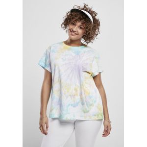 Urban Classics - Tie Dye Boyfriend Dames T-shirt Multicolours