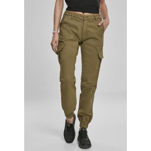 Urban Classics - High Waist Cargobroek Groen