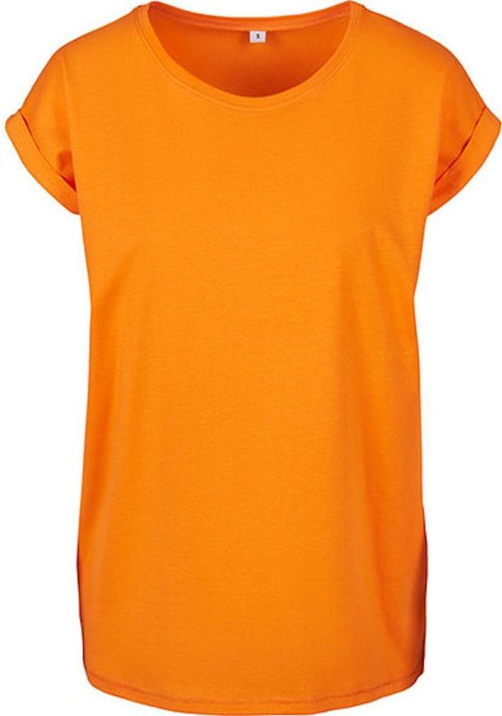 Build Your Brand - Extended Shoulder T-shirt - Dames - Casual Basic