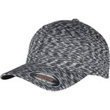 Flexfit Unisex Adult Stripes Baseball Cap, donkergrijs melange, S/M