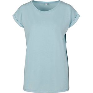 Build Your Brand - Extended Shoulder Tee - T-shirt - Ocean Blue - Katoen