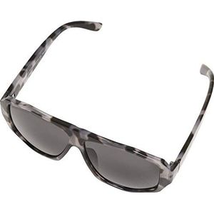Urban Classics Unisex 101 zonnebril UC zonnebril, grijs leo/zwart, één maat, Grey Leo/Black, One Size