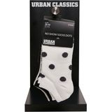 Urban Classics - Enkelsokken - Zwart/Wit - 5 Pack - Gestippeld