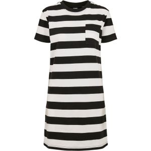 Urban Classics - Stripe Boxy Tee - Korte Jurk - Zwart/Wit