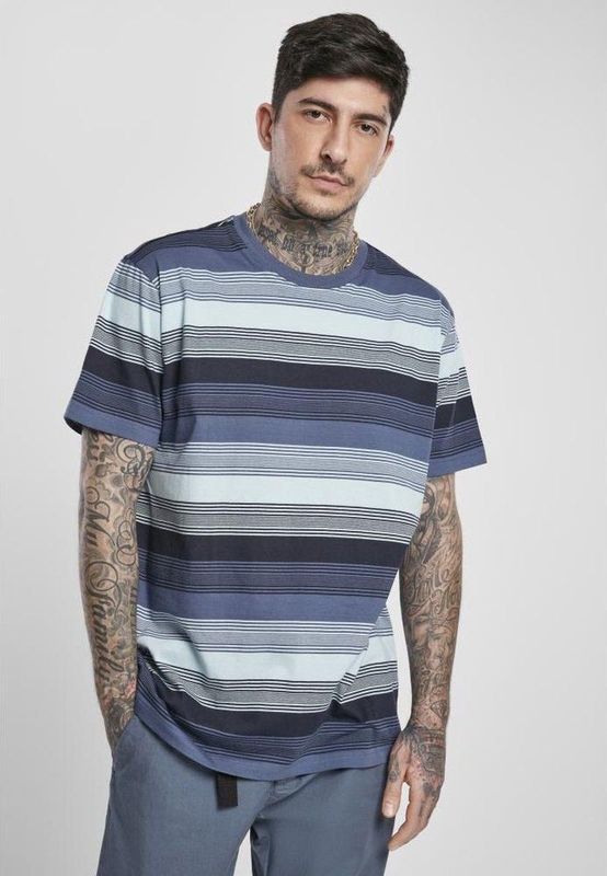 Urban Classics - Yarn Dyed Sunrise Stripe T-shirt - Gestreept - 100% Katoen