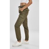 Joggingbroek - Cargostijl - Zwart - Twill - Elastische Tailleband