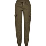 Joggingbroek - Cargostijl - Zwart - Twill - Elastische Tailleband