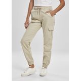 Urban Classics - High Waist Jogging Cargobroek - Creme
