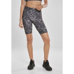 Urban Classics - High Waist Camo Tech Korte Broek - Zwart/Grijs