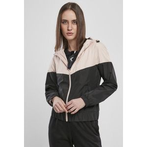 Urban Classics Arrow Windbreaker jacket Zwart/Roze