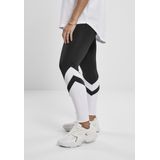 Urban Classics - Arrow High Waist Legging - Zwart/Wit