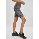 Urban Classics - High Waist Camo Tech Korte Broek - Zwart/Grijs