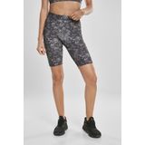 Urban Classics - High Waist Camo Tech Korte Broek - Zwart/Grijs