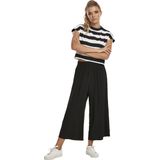 Urban Classics - Ladies Wide Viscose Culotte black Flared broek - Zwart