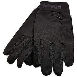 Urban Classics Unisex Logo Cuff Performance Gloves Winterhandschoenen, zwart, S/M