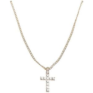 Urban Classics Unisex Diamond Cross Necklace manchetknopen
