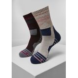 Urban Classics - Hiking Performance - Sokken - Veelkleurig - 2 Stuks