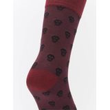 Urban Classics - Uniseks - Sokken - Bordeaux/Wit - 35-38 EU