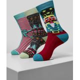 Urban Classics - Christmas Nutcracker 3-Pack Sokken - Multicolours