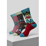 Urban Classics - Christmas Nutcracker 3-Pack Sokken - Multicolours