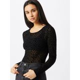 Urban Classics - Flock Lace Body - Zwart - Dames - XS