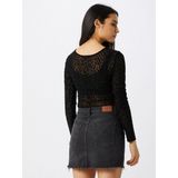 Urban Classics - Flock Lace Body - Zwart - Dames - XS
