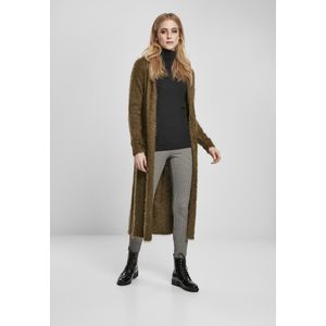 URBAN CLASSICS Strickjacke "Urban Classics Damen Ladies Hooded Feather Cardigan"