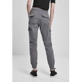 Urban Classics - High Waist Cargobroek   Grijs