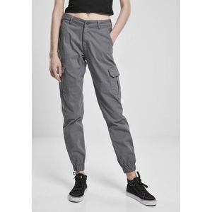Urban Classics - High Waist Cargobroek   Grijs