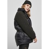 Damesfleecejack - Donker - Polyester - Met Opstaande Kraag