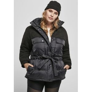 Damesfleecejack - Donker - Polyester - Met Opstaande Kraag