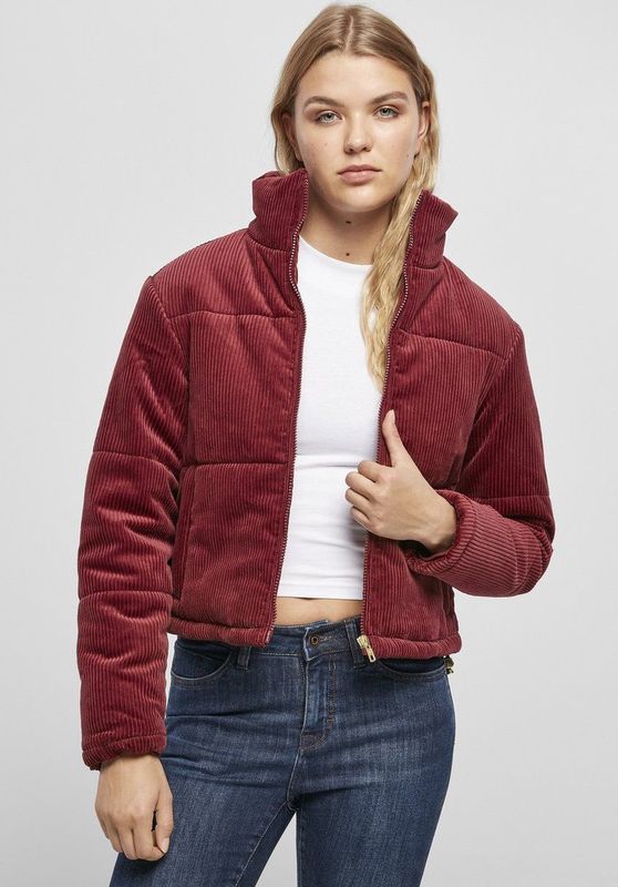 Urban Classics - Corduroy Puffer winterjas   Zwart