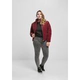 Urban Classics - Corduroy Puffer winterjas - 5XL - Bordeaux rood