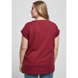 Urban Classics - Organic Extended Shoulder Dames T-shirt - Bordeaux rood