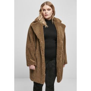Urban Classics - Oversized Sherpa - Damesjas - Beige - 100% Polyester