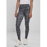 Urban Classics - AOP Legging - Zwart/Wit