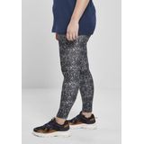 Urban Classics - AOP Legging - Zwart/Wit