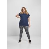 Urban Classics - AOP Legging - Zwart/Wit