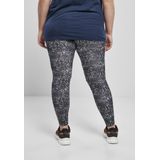 Urban Classics - AOP Legging - Zwart/Wit