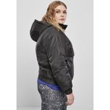 Urban Classics - Panel Ded - Windjack - Zwart - Lichtgewicht met Capuchon en Kangoeroezak