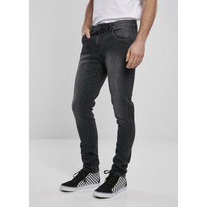 Urban Classics - Slim Fit Zip Jeans - Lichter Washed - 5-Pockets