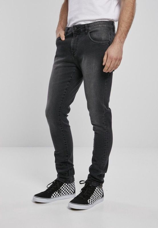 Urban Classics Skinny jeans/32 inch- Slim Fit Zip Zwart