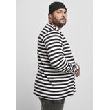 Urban Classics - Regular Stripe LS white black Longsleeve shirt - Wit Zwart